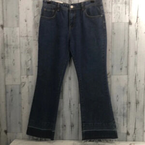 Redial Flare Jeans Raw Hem NWT 10